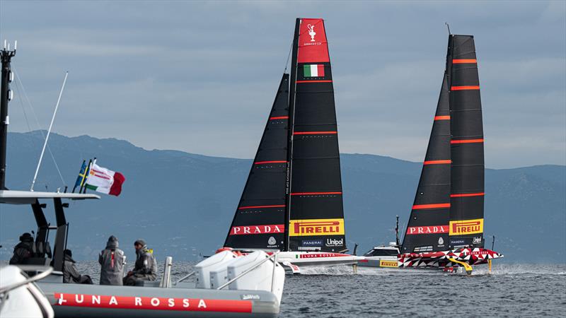 Luna Rossa - AC40 - Day 117 - February 1, 2024 - Barcelona photo copyright Ivo Rovira / America's Cup taken at Circolo della Vela Sicilia and featuring the AC40 class