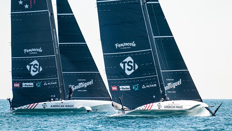 American Magic - AC40 - Day 85 - February 1, 2024 - Barcelona photo copyright Ugo Fonolla / America's Cup taken at Royal Yacht Squadron and featuring the AC40 class