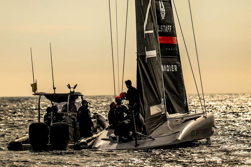 INEOS Britannia - AC40 - Day 29 - February 1, 2024 - Barcelona photo copyright Paul Todd/America's Cup taken at Royal Yacht Squadron and featuring the AC40 class