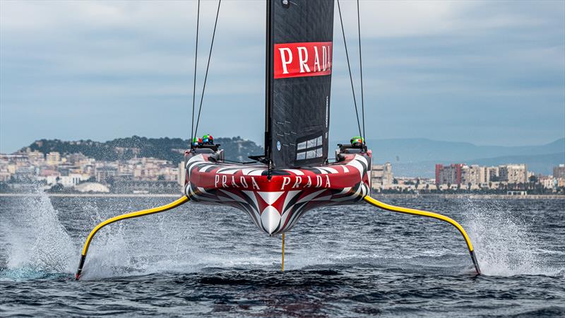 Luna Rossa - AC40 - Day 117 - February 1, 2024 - Barcelona photo copyright Ivo Rovira / America's Cup taken at Circolo della Vela Sicilia and featuring the AC40 class