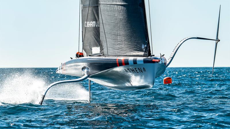 INEOS Britannia - AC40 - Day 31 - February 12, 2024 - Barcelona photo copyright Paul Todd/America's Cup taken at Royal Yacht Squadron and featuring the AC40 class