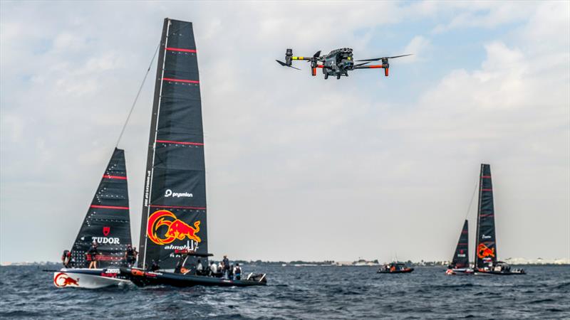 Alinghi Red Bull Racing - AC40 - Day 76 - February 13, 2024 - Jeddah, Saudi Arabia photo copyright Alex Carabi / America's Cup taken at Société Nautique de Genève and featuring the AC40 class