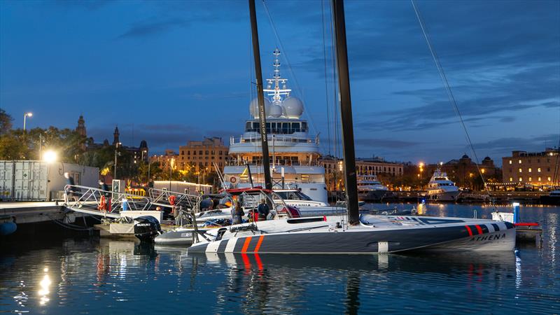 INEOS Britannia - AC40 - Day 32 - February 13, 2024 - Barcelona photo copyright Paul Todd/America's Cup taken at Royal Yacht Squadron and featuring the AC40 class