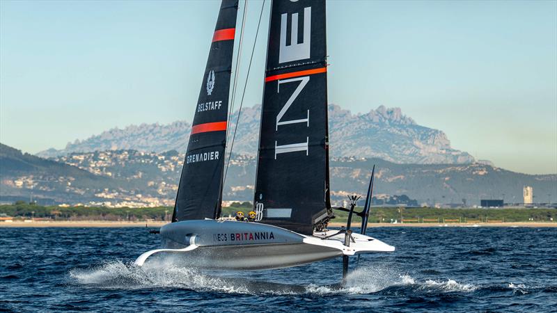 INEOS Britannia - AC40 - Day 32 - February 13, 2024 - Barcelona - photo © Paul Todd/America's Cup