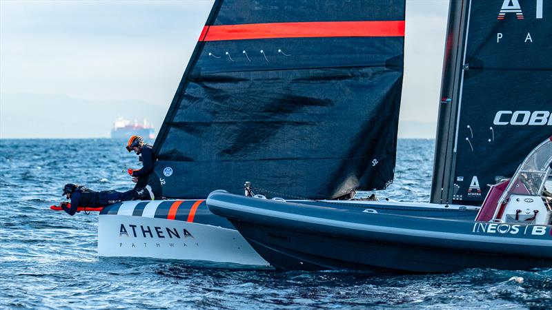 INEOS Britannia - AC40 - Day 32 - February 13, 2024 - Barcelona - photo © Paul Todd/America's Cup