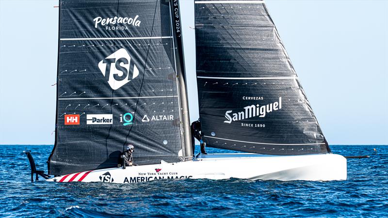 American Magic - AC40 - Day 90 - February 13, 2024 - Barcelona photo copyright Ugo Fonolla / America's Cup taken at New York Yacht Club and featuring the AC40 class