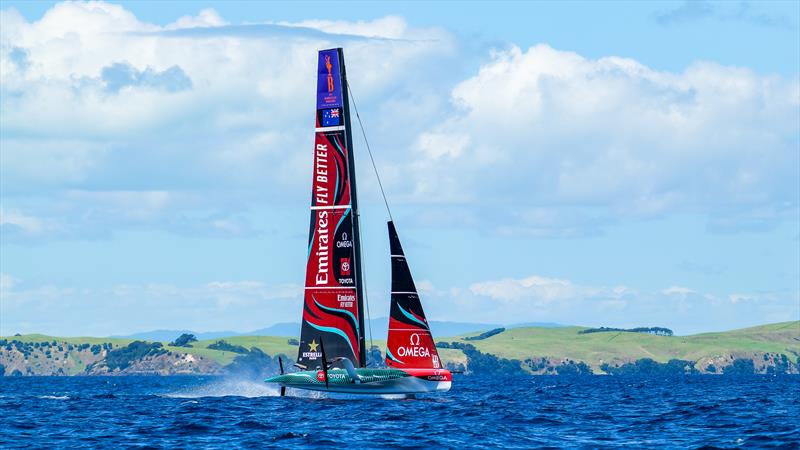 Emirates Team New Zealand - AC40 - Day 64 - Auckland - February 15, 2024 photo copyright Sam Thom/America's Cup taken at Royal New Zealand Yacht Squadron and featuring the AC40 class