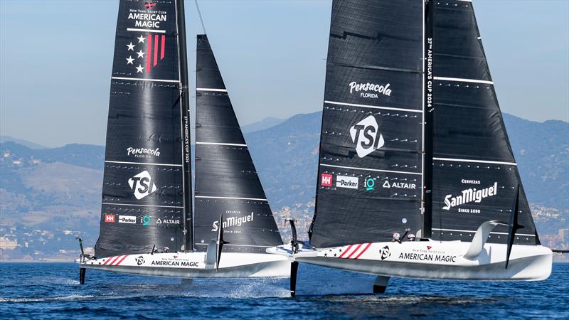 American Magic - AC40 - Day 91 - February 14, 2024 - Barcelona photo copyright Ugo Fonolla / America's Cup taken at New York Yacht Club and featuring the AC40 class