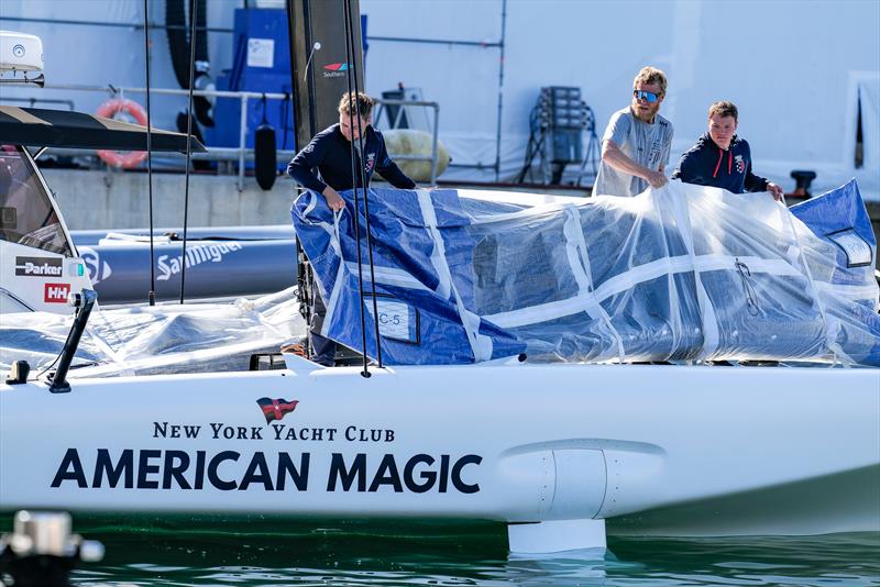 American Magic - AC40 - Day 91 - February 14, 2024 - Barcelona photo copyright Ugo Fonolla / America's Cup taken at New York Yacht Club and featuring the AC40 class