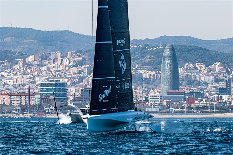 American Magic - AC40 - Day 91 - February 14, 2024 - Barcelona - photo © Ugo Fonolla / America's Cup