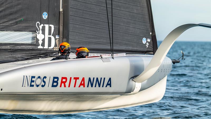 INEOS Britannia - AC40 - Day 33 - February 14, 2024 - Barcelona photo copyright Paul Todd/America's Cup taken at Royal Yacht Squadron and featuring the AC40 class