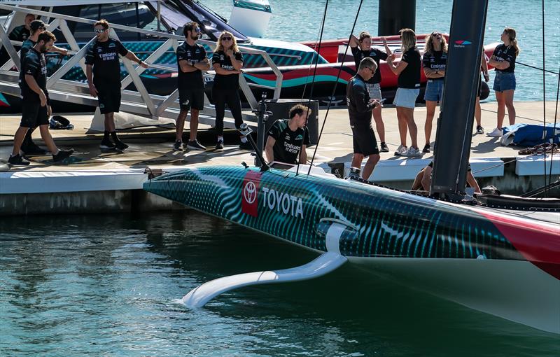 Womens AC crew - Emirates Team New Zealand - AC40 - Day 64 - Auckland - February 15, 2024 photo copyright Sam Thom/America's Cup taken at Royal New Zealand Yacht Squadron and featuring the AC40 class