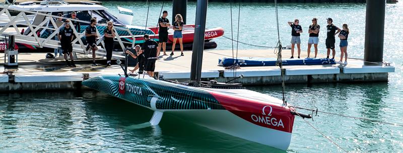 Emirates Team New Zealand - AC40 - Day 64 - Auckland - February 15, 2024 photo copyright Sam Thom/America's Cup taken at Royal New Zealand Yacht Squadron and featuring the AC40 class