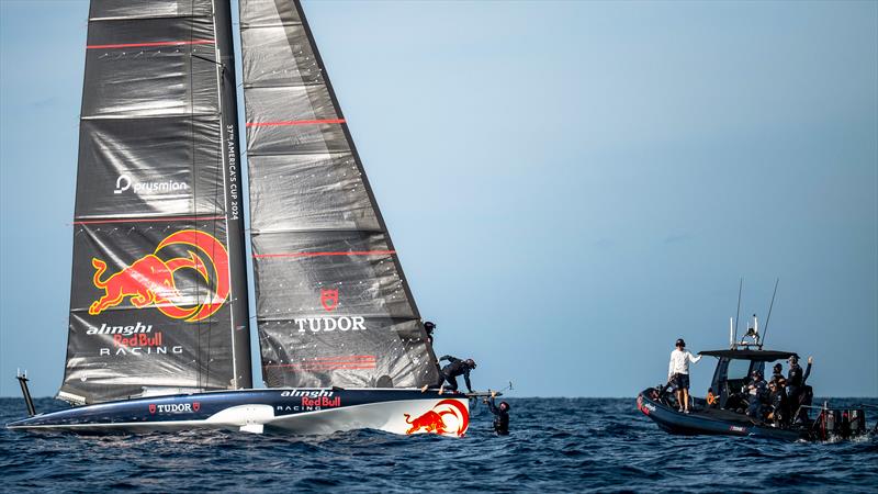 Alinghi Red Bull Racing - AC40 - Day 81 - February 19, 2024 - Jeddah, Saudi Arabia - photo © Alex Carabi / America's Cup