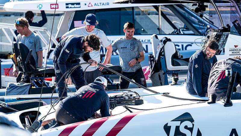 American Magic - AC40 - Day 94 - February 20, 2024 - Barcelona - photo © Ugo Fonolla / America's Cup