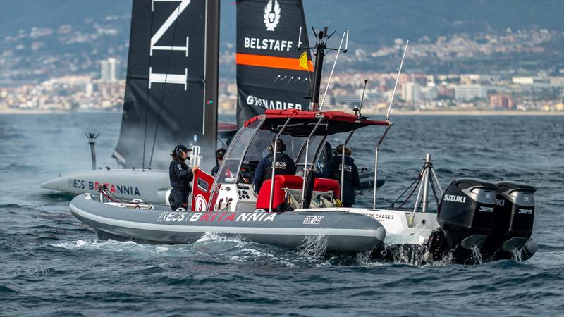 INEOS Britannia - AC40 - Day 34 - February 16, 2024 - Barcelona - photo © Paul Todd/America's Cup