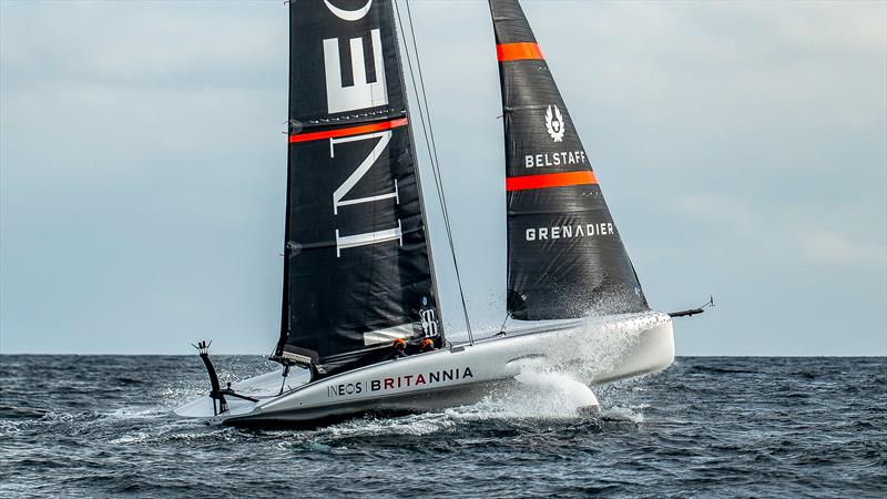 INEOS Britannia - AC40 - Day 34 - February 16, 2024 - Barcelona photo copyright Paul Todd/America's Cup taken at Royal Yacht Squadron and featuring the AC40 class