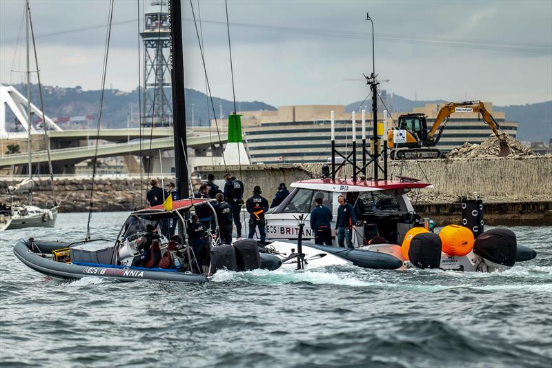 INEOS Britannia - AC40 - Day 34 - February 16, 2024 - Barcelona - photo © Paul Todd/America's Cup