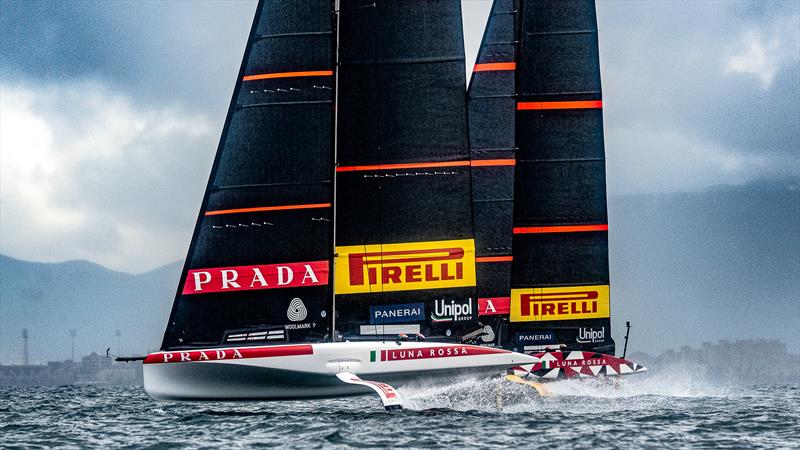 Luna Rossa - AC40 - Day 126 - February 29, 2024 - Cagliari photo copyright Ivo Rovira / America's Cup taken at Circolo della Vela Sicilia and featuring the AC40 class