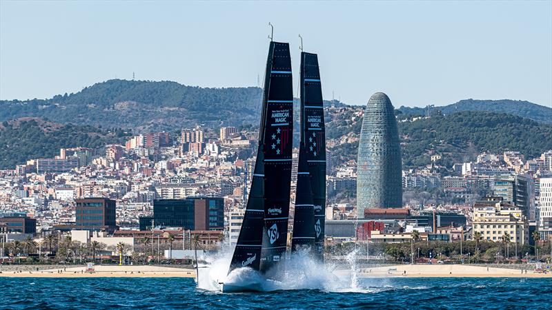 American Magic - AC40 - Day 98 - February 29, 2024 - Barcelona - photo © Ugo Fonolla / America's Cup