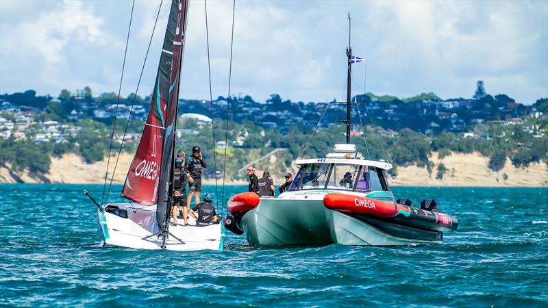 Emirates Team New Zealand - AC40 - Day 68 - March 1, 2024 - Waitemata Harbour/Hauraki Gulf photo copyright Sam Thom/America's Cup taken at Royal New Zealand Yacht Squadron and featuring the AC40 class