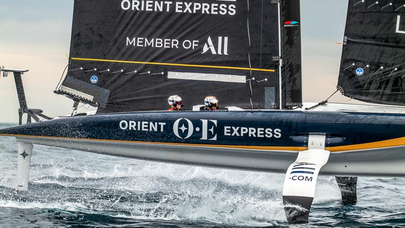 Orient Express (FRA) - AC40 - Day 7 - March 4, 2024 - Barcelona photo copyright Paul Todd/America's Cup taken at Yacht Club de France and featuring the AC40 class