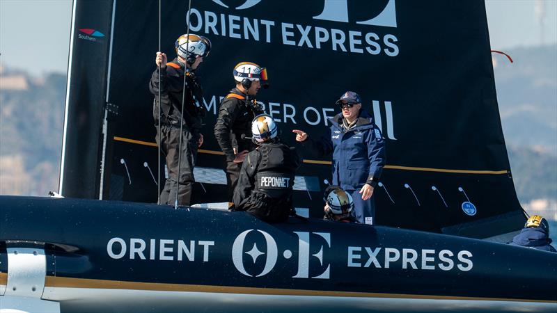 Orient Express (FRA) - AC40 - Day 9 - March 6, 2024 - Barcelona photo copyright Paul Todd/America's Cup taken at Yacht Club de France and featuring the AC40 class