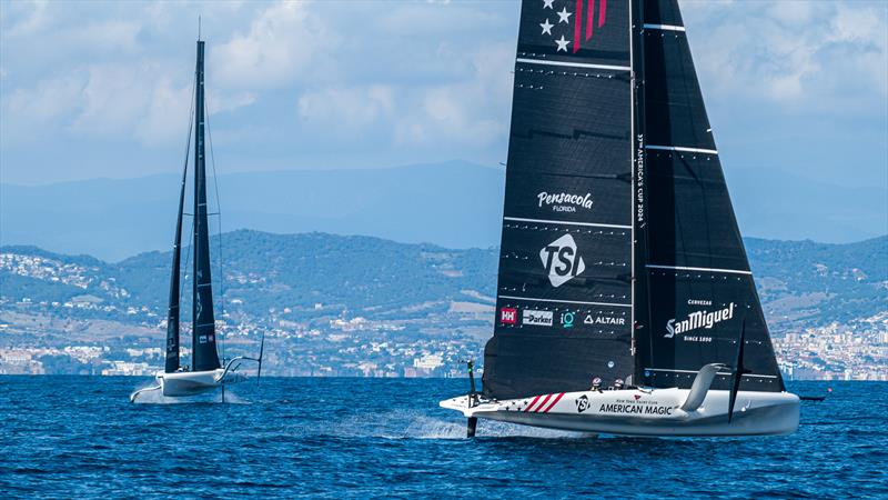 American Magic - AC40 - Day 100 - March 7, 2024 - Barcelona photo copyright Job Vermeulen / America's Cup taken at New York Yacht Club and featuring the AC40 class