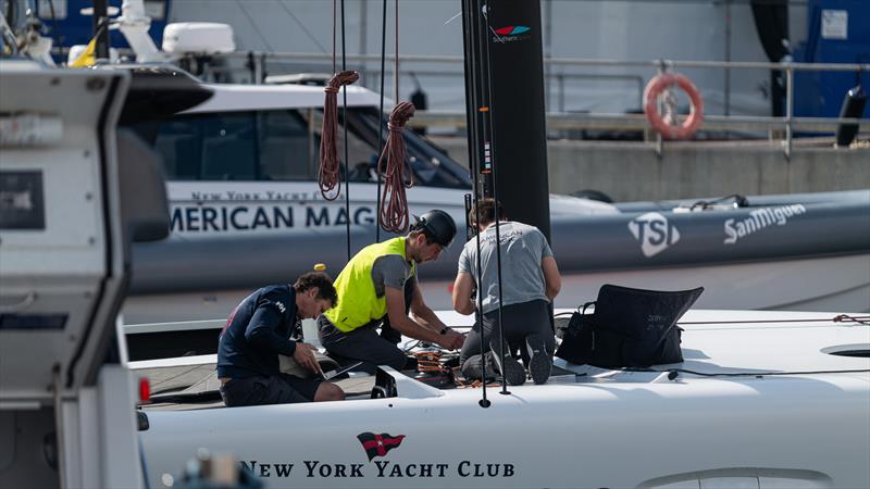 American Magic - AC40 - Day 100 - March 12, 2024 - Barcelona photo copyright Job Vermeulen / America's Cup taken at New York Yacht Club and featuring the AC40 class