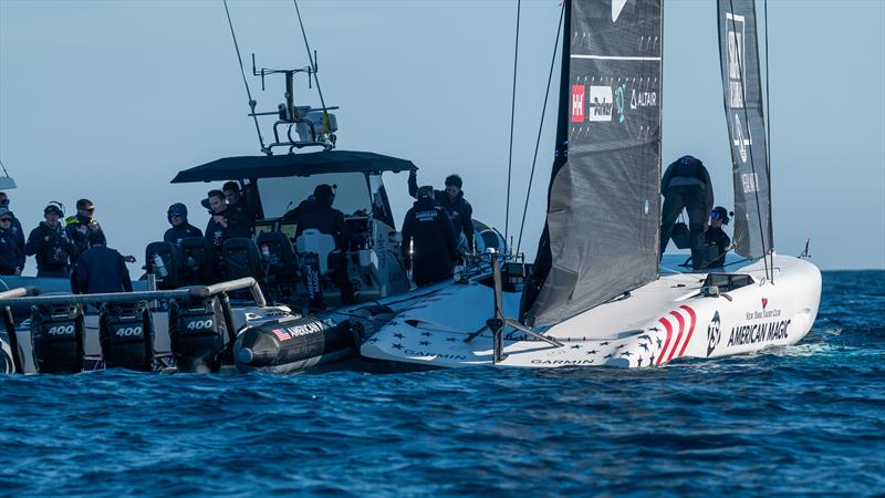 American Magic - AC40 - Day 100 - March 12, 2024 - Barcelona photo copyright Job Vermeulen / America's Cup taken at New York Yacht Club and featuring the AC40 class