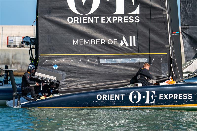 Orient Express (FRA) - AC40 - Day 11 - March 12, 2024 - Barcelona photo copyright Paul Todd/America's Cup taken at Yacht Club de France and featuring the AC40 class