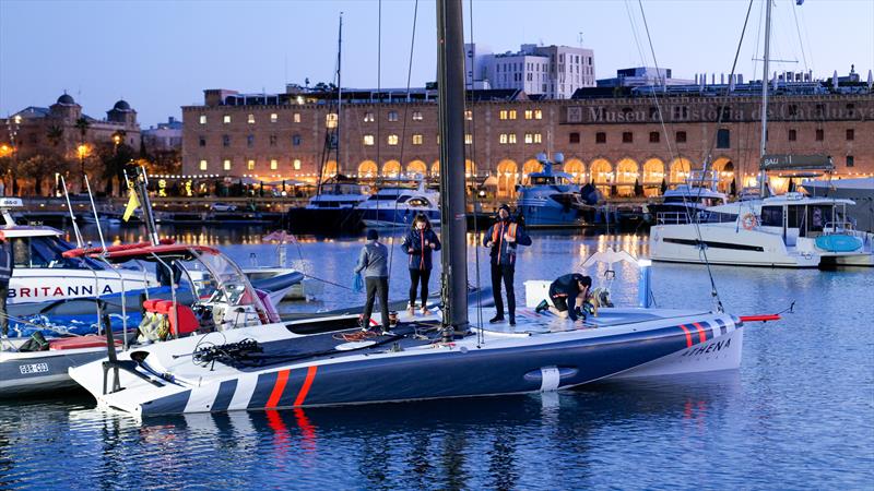 INEOS Britannia - AC40-B - Day 4 - March 12, 2024 - Barcelona photo copyright Ugo Fonolla / America's Cup taken at Royal Yacht Squadron and featuring the AC40 class