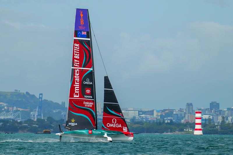 Emirates Team New Zealand - AC40 - Day 70 - March 13, 2024 - Auckland photo copyright Sam Thom/America's Cup taken at Royal New Zealand Yacht Squadron and featuring the AC40 class