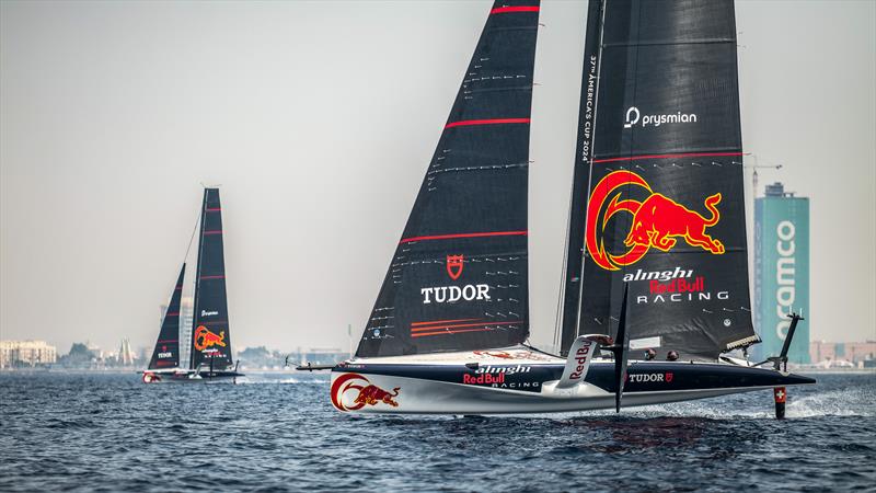 Alinghi Red Bull Racing - AC40 - Day 82 - March 3, 2024 - Jeddah photo copyright Alex Carabi / America's Cup taken at Société Nautique de Genève and featuring the AC40 class