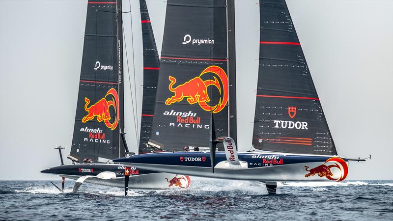 Alinghi Red Bull Racing - AC40 - Day 82 - March 3, 2024 - Jeddah photo copyright Alex Carabi / America's Cup taken at Société Nautique de Genève and featuring the AC40 class