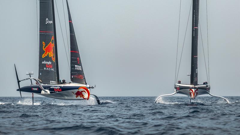 Alinghi Red Bull Racing - AC40 - Day 82 - March 3, 2024 - Jeddah photo copyright Alex Carabi / America's Cup taken at Société Nautique de Genève and featuring the AC40 class