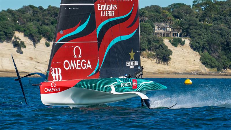 Emirates Team New Zealand - AC40 - Day 71 - March 19, 2024 - Auckland photo copyright Sam Thom/America's Cup taken at Royal New Zealand Yacht Squadron and featuring the AC40 class