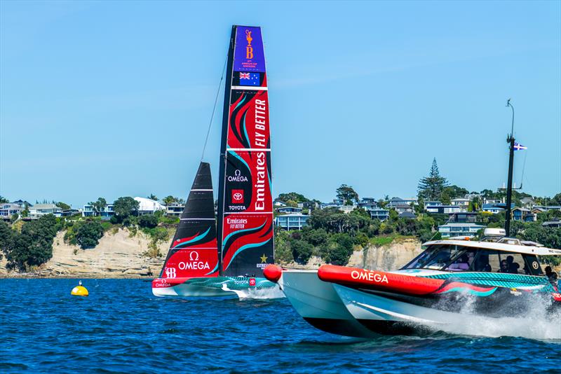 Emirates Team New Zealand - AC40 - Day 71 - March 19, 2024 - Auckland photo copyright Sam Thom/America's Cup taken at Royal New Zealand Yacht Squadron and featuring the AC40 class