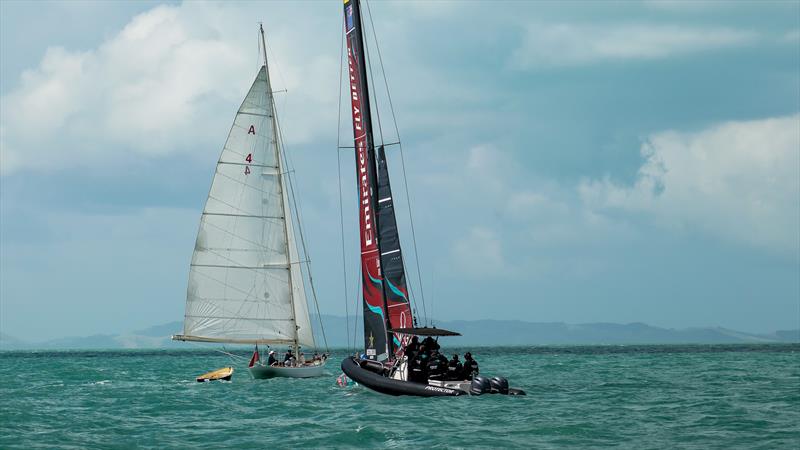 Emirates Team New Zealand - AC40 - Day 72 - March 26, 2024 - Auckland photo copyright Sam Thom/America's Cup taken at Royal New Zealand Yacht Squadron and featuring the AC40 class