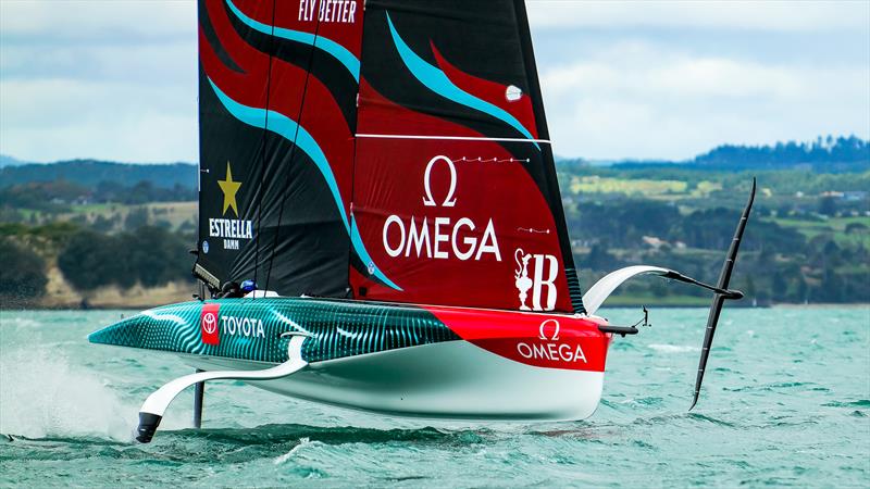 Emirates Team New Zealand - AC40 - Day 73 - March 28, 2024 - Auckland photo copyright Sam Thom/America's Cup taken at Royal New Zealand Yacht Squadron and featuring the AC40 class