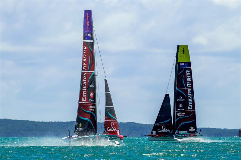 Emirates Team New Zealand - AC40 - Day 73 - March 28, 2024 - Auckland photo copyright Sam Thom/America's Cup taken at Royal New Zealand Yacht Squadron and featuring the AC40 class