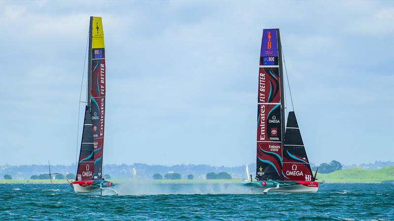 Emirates Team New Zealand - AC40 - Day 73 - March 28, 2024 - Auckland photo copyright Sam Thom/America's Cup taken at Royal New Zealand Yacht Squadron and featuring the AC40 class