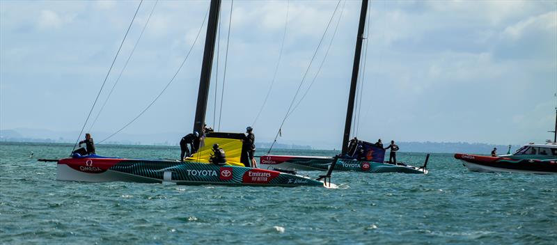 Emirates Team New Zealand - AC40 - Day 73 - March 28, 2024 - Auckland photo copyright Sam Thom/America's Cup taken at Royal New Zealand Yacht Squadron and featuring the AC40 class