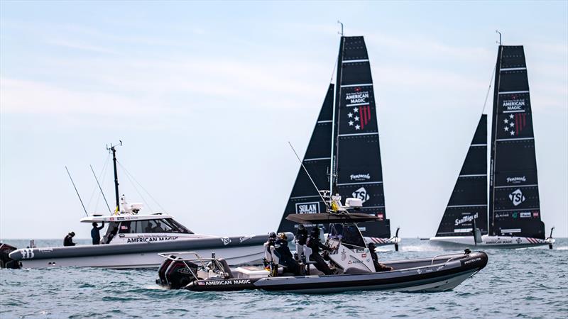 American Magic - AC40 - Day 107 - April 3, 2024 - Barcelona photo copyright Paul Todd/America's Cup taken at New York Yacht Club and featuring the AC40 class