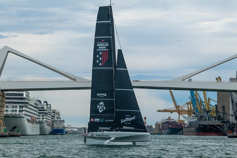 American Magic - AC40 - Day 106 - April 2, 2024 - Barcelona photo copyright Job Vermeulen / America's Cup taken at New York Yacht Club and featuring the AC40 class