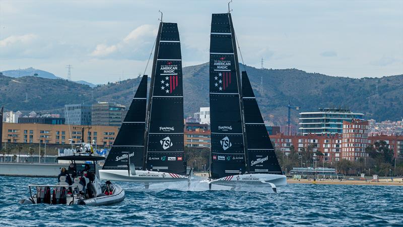 American Magic - AC40 - Day 106 - April 2, 2024 - Barcelona photo copyright Job Vermeulen / America's Cup taken at New York Yacht Club and featuring the AC40 class