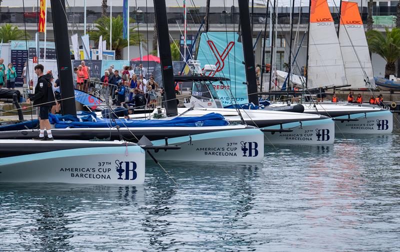 No racing on Sunday at the UniCredit Youth America's Cup - September 22, 2024 - Barcelona photo copyright Ian Roman / America's Cup taken at  and featuring the AC40 class
