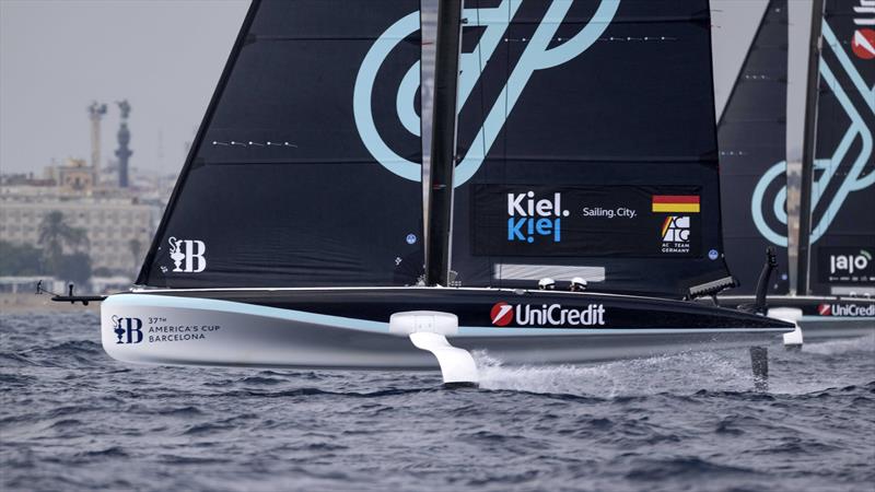 Youth AC Team Germany on Day 6 - Group B - UniCredit Youth America's Cup - September 23, 2024 - Barcelona photo copyright David Maynard / www.alleycatphotographer.com taken at  and featuring the AC40 class