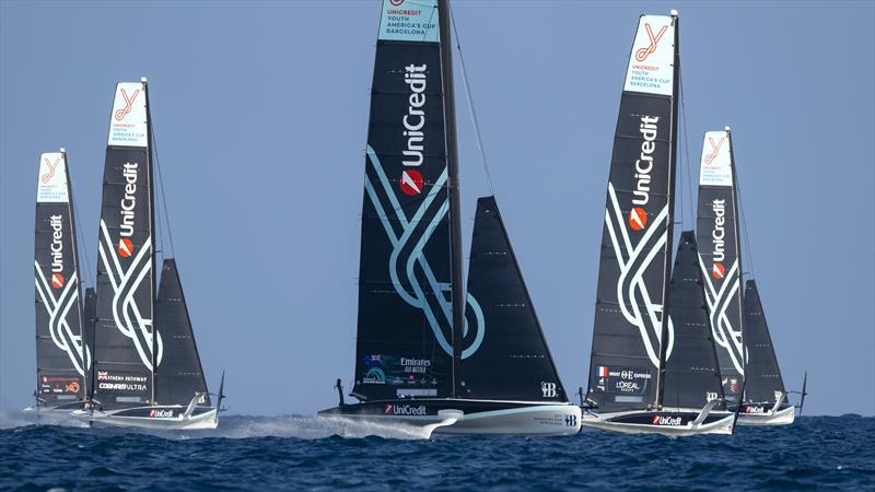 Racing on Day 6 - Group A - UniCredit Youth America's Cup - September 23, 2024 - Barcelona photo copyright David Maynard / www.alleycatphotographer.com taken at  and featuring the AC40 class