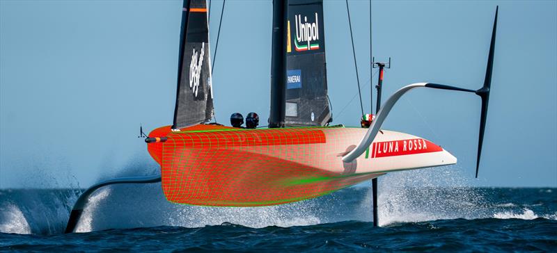 Luna Rossa sailing an AC40 in their build up for the 2027 America's Cup - October 2025 photo copyright Luna Rossa taken at Circolo della Vela Sicilia and featuring the AC40 class